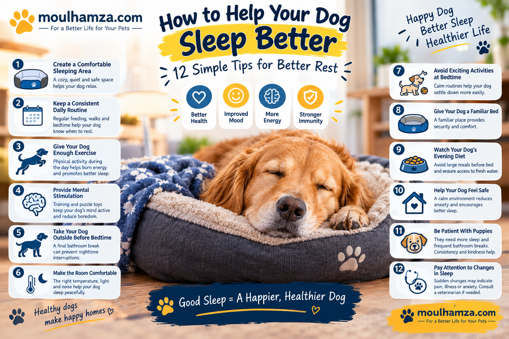 12 Simple Ways to Help Your Dog Sleep Better at Night