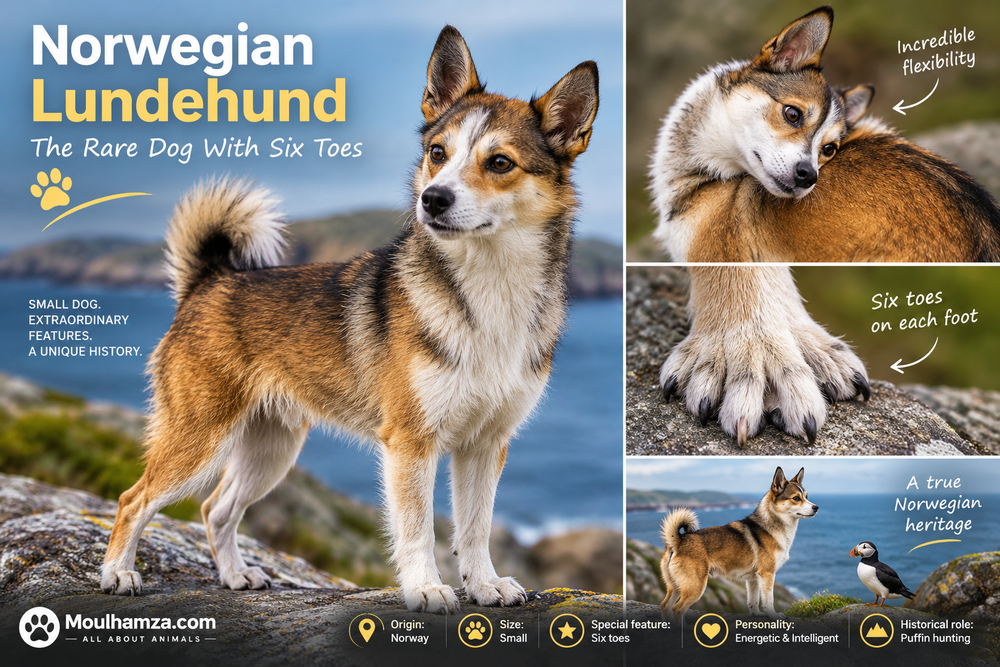 The Norwegian Lundehund: The Rare Dog With Six Toes 🐾